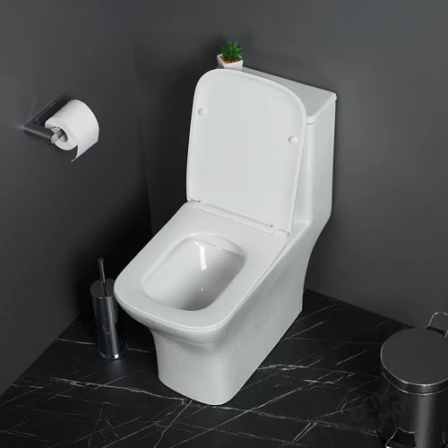Фото Унитаз моноблок BelBagno Neon BB8617CPR-MN/SC безободковый купить в Донецке: цена, описание, фото. Интернет-магазин 2