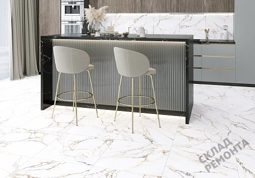 Фото Керамогранит матовый Alma Ceramica Тренди GFU04TRD04R белый 600*600*9 – купить в Донецке: цена, описание, фото. Интернет-магазин 2