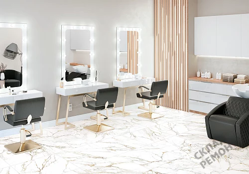 Фото Керамогранит матовый Alma Ceramica Тренди GFU04TRD04R белый 600*600*9 – купить в Донецке: цена, описание, фото. Интернет-магазин 3