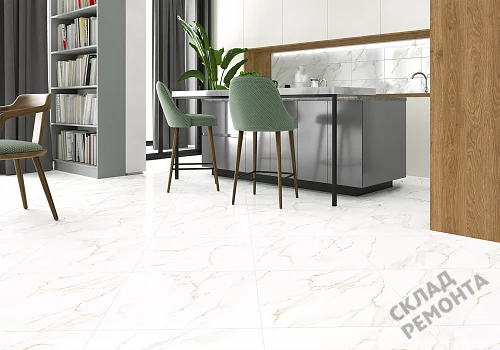 Фото Керамогранит лаппатированный Alma Ceramica Невада GFU04NVD00L белый 600*600*9 – купить в Донецке: цена, описание, фото. Интернет-магазин 2