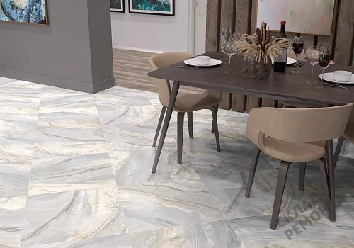 Фото Керамогранит лаппатированный Alma Ceramica Мэджик GFU04MGC64L серый 600*600*9 – купить в Донецке: цена, описание, фото. Интернет-магазин 2